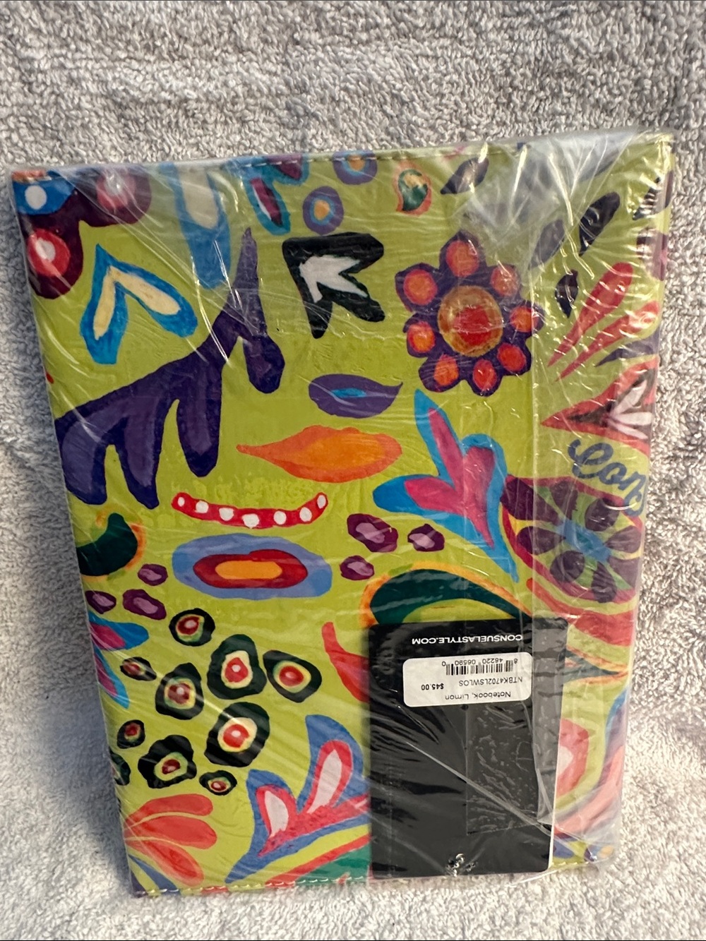Consuela (Limon) Colorful Paisley Composition Notebook - Picture 2 of 3